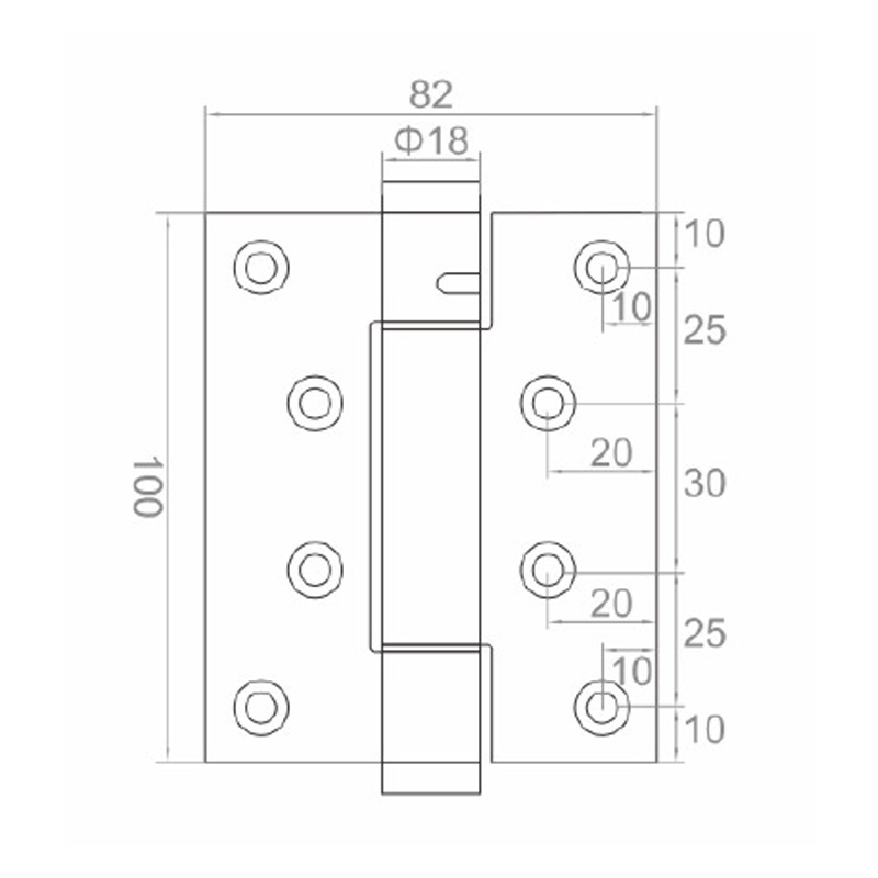 4″90° positioning Spring Hinge