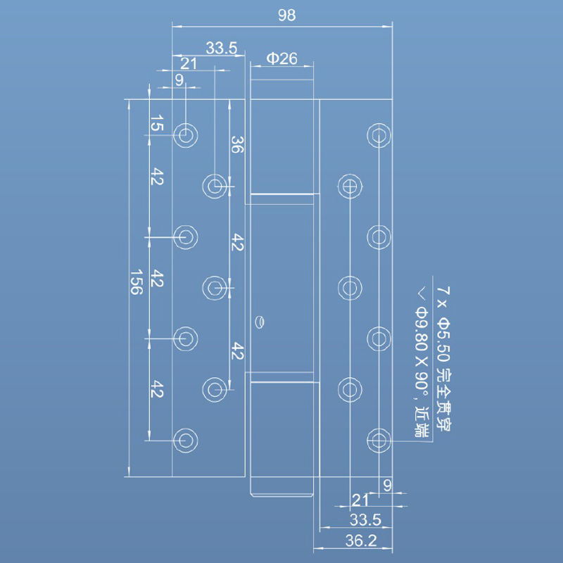 Hydraulic hinge-no right or left MH type