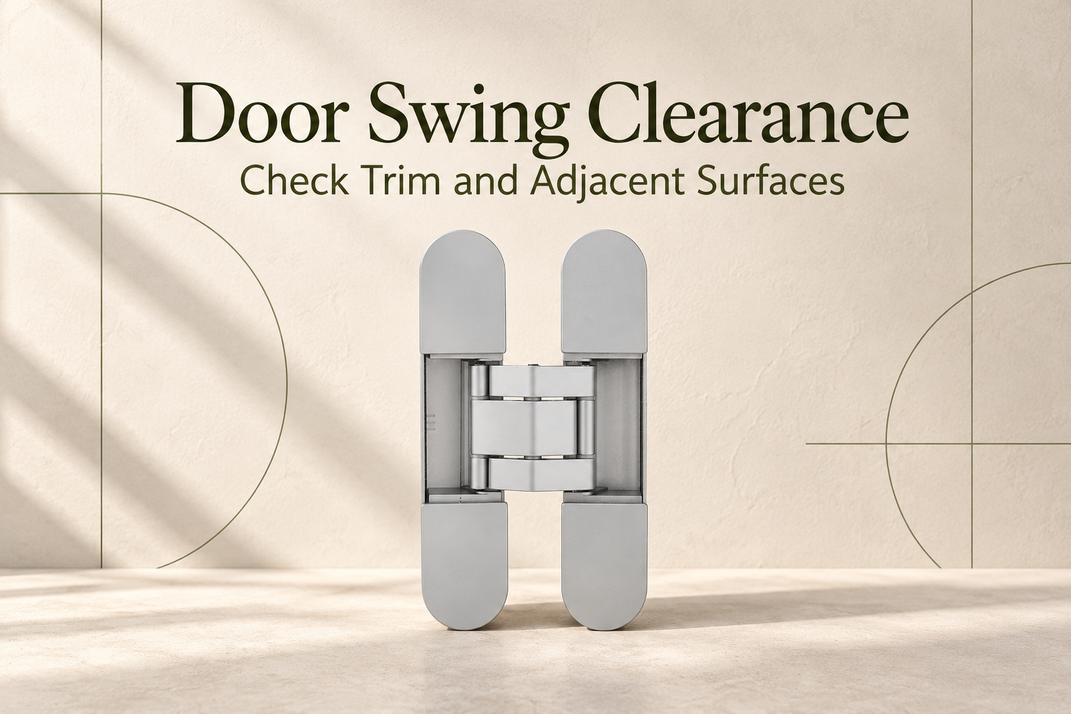 Will the Door Clear the Trim? Check the Complete Hinge Swing